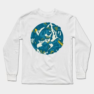 Retro Wave Circle of Drip Long Sleeve T-Shirt